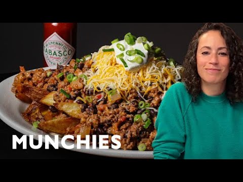 Chili Cheese Potato Wedges | Munchies