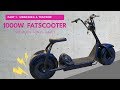 1000w fatscooter unboxing and test ride!