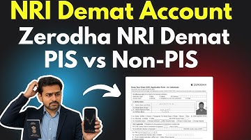 Demat Account for NRI | Zerodha NRI Account Opening | Non PIS Demat Account for NRI | NRI Demat
