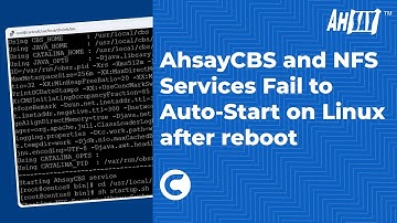 AhsayCBS and NFS services fail to auto start on Linux after reboot