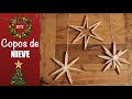 COMO HACER COPOS DE NIEVE CON PINZAS DE ROPA | DECORACION NAVIDAD