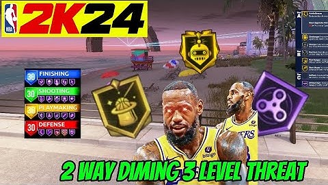 NBA 2k24 2 way Diming 3 Level Threat 92 POST CONTROL - 89 DRIVING DUNK - 88 MIDDY - 87 PASS ACC