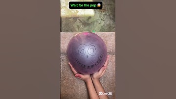 Will a big balloon explode if it rolls down from height #asmr #balloon #colors #shorts