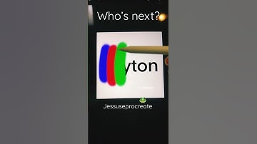 Name series✍️🥰~pick 3 colors|Procreate #requestedvideo #satisfying #sub #drawwithme #youtubeshorts