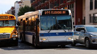 (RARE) MTA NYCT #7046 on the B44 to Flushing Av (+ Ride)