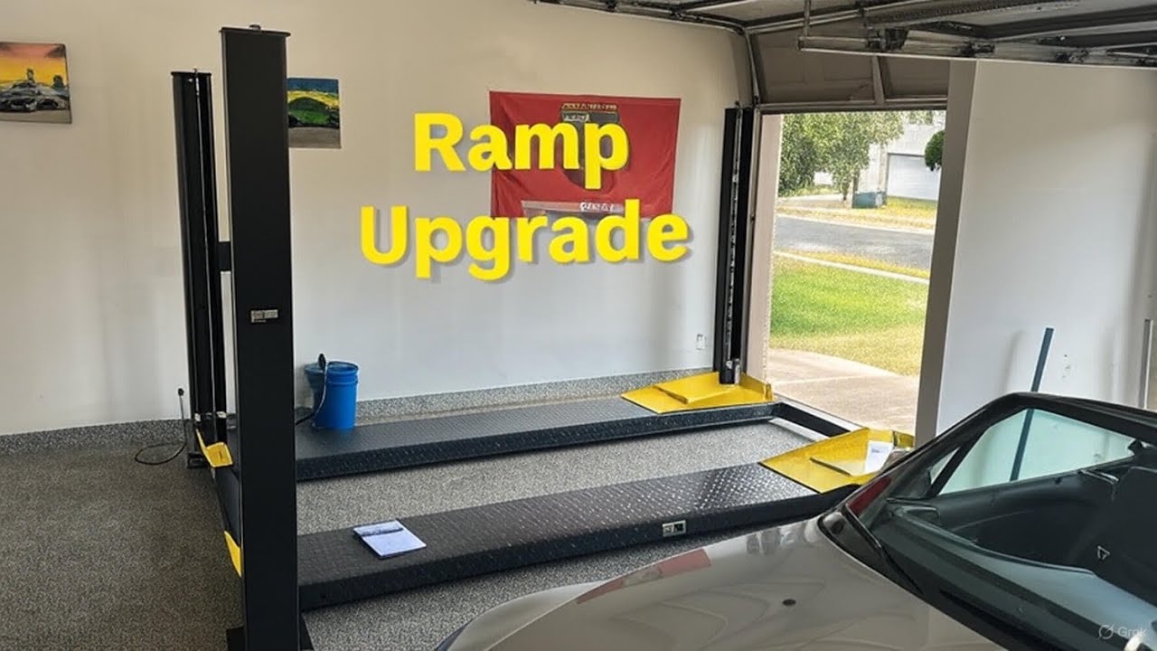 Amigo Ramp Amgo 407-p 4 post lift update: those steel folding ramps have to go ...