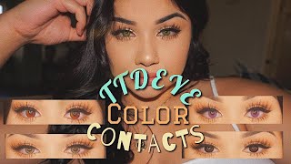 TTDEYE COLOR CONTACT LENSES REVIEW | real khaki, love me purple + more