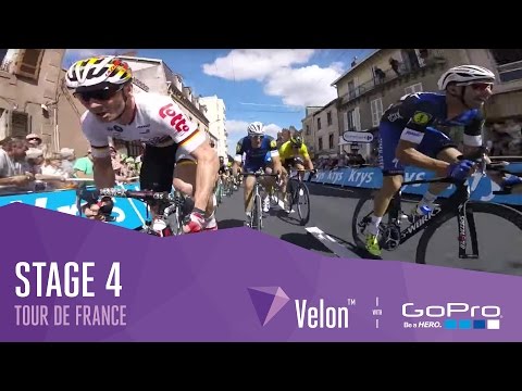 Tour de France 2016: Stage 4 on-board highlights