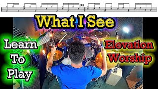 Download Lagu How To Play What I See Elevation Worship Drum Tutorial Lesson feat Chris Brown MP3