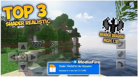 TOP 3 RENDER DRAGON SHADER REALISTIC MCPE 1.19+ MIRIP JAVA/RTX SUPPORT LOW END DEVICE 1 GB RAM