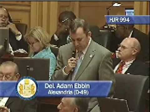 Del. Ebbin on HJ994