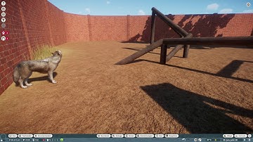 Planet Zoo BetaBug :Wolf Jumps through wall Gemsbok as well part 1