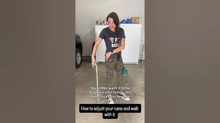 How to adjust your cane and walk with it #physicaltherapy #seniorcare #caregiver #cane #gait #howto