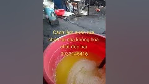 tự làm nước rửa chén và rửa xe tại nhà không hóa chất độc hại 0933145416