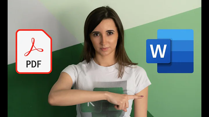 How to Convert PDF to Word (.docx) - Original PDF File and Scan