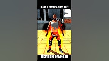 Franklin became a ghost rider🤯indian bike driving 3d #shorts
