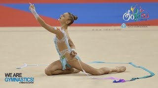 2018 Rhythmic Worlds, Sofia (BUL) - HIGHLIGHTS - Clubs+Ribbon Finals - We Are Gymnastics !