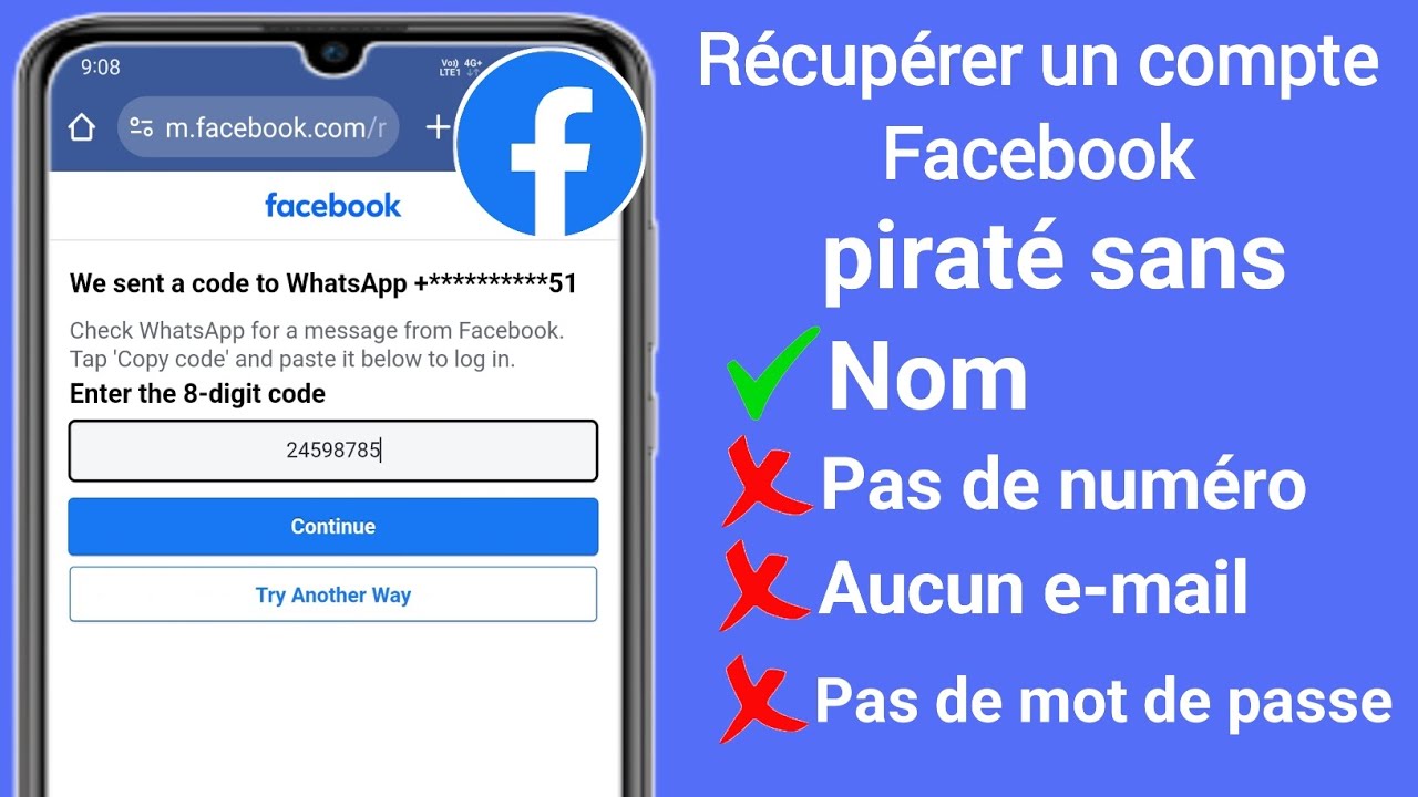 Comment récupérer un compte Facebook piraté sans e-mail ni numéro de