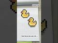Rate my 8-bit duckling 1-10! 👇#PixelArt #RetroVibes #Drawing #pixelmapper #art ##CreativeProcess