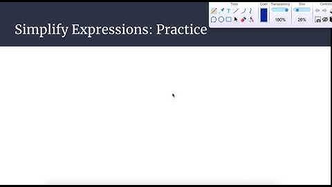 Simplifying Expressions Video Lesson