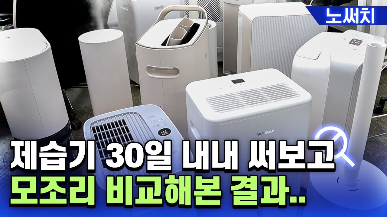 비 오면 이미 품절! 제습기 10종 성능비교 + 추천 제품 정리!