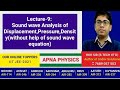Sound wave Analysis of Displacement,Pressure,Density(without help of sound wave equation)