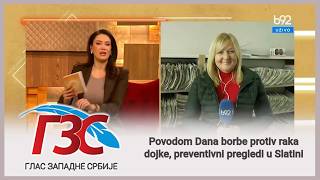 B92 - Povodom Dana borbe protiv raka dojke, preventivni pregledi u Slatini