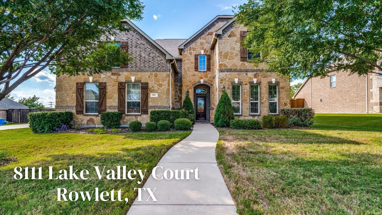 8111 Lake Valley Court Rowlett, TX 75089 YouTube