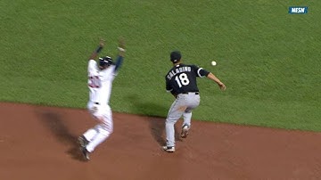 CWS@BOS: Hanigan crosses the plate on an error