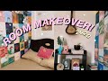 EXTREME aesthetic room makeover (1,500 peso room decor budget) *girly-earthy theme* | Philippines