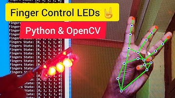 Control LEDs Using Finger 🤘 Arduino Python Project 🔥🔥 #electroeshu #electronic #python #opencv