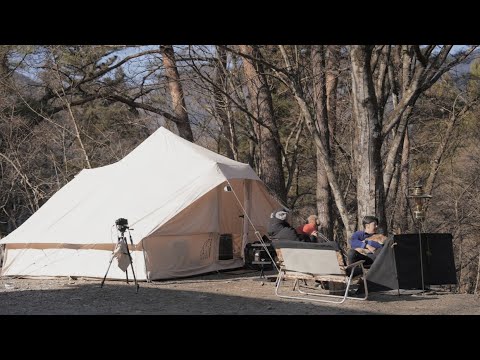 【ノルディスクテント】ワンちゃんとテントでおこもり冬キャンプ🔥３種バッテリー比較紹介🏕けあのえ家族＃288