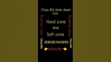 class 8th date sheet out hard zone and soft zone #shorts