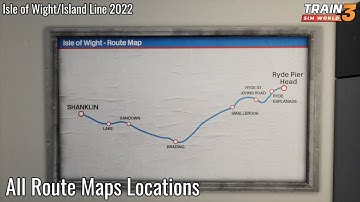 All Route Maps Locations - Island Line 2022 - Train Sim World 3