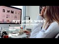 a very *heavy* NYC work week in my life