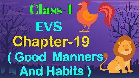 #class1||EVS ||Chapter-19||Good Manners And Habits||Cordova smart learning||Vijyoaccounts