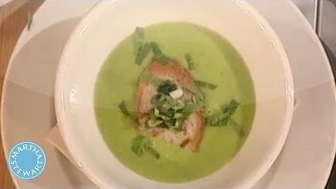 Spring Onion and Pea Soup with Mario Batali - Mart...