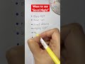 Ways to say Good Night