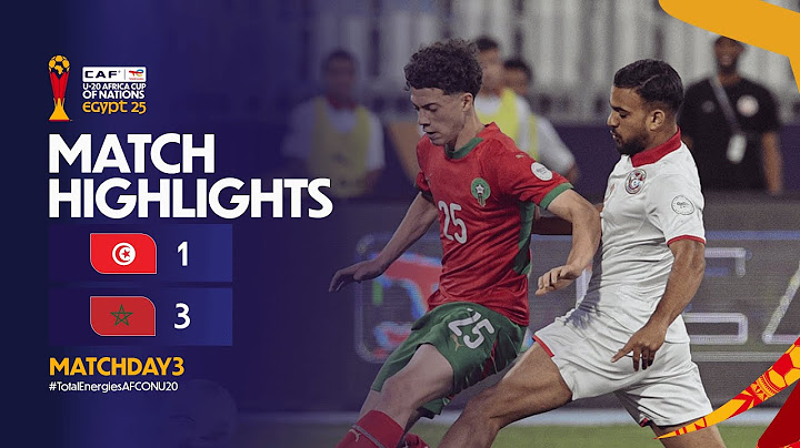 Tunisia 1-3 Morocco Highlights l TotalEnergies AFCON U-20 l Matchday 3