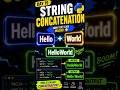 📄 Day 19 Learning Python– String Concatenation #python #learnpython #pythonshorts #coding