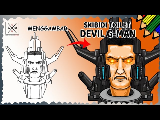 HOW TO DRAW G-MAN SKIBIDI TOILET  Skibidi Toilet - Easy Step by Step  Drawing 