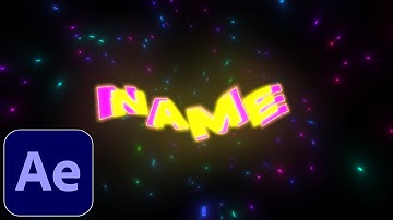 COLORFUL TEXT ANIMATION - After Effects Tutorial (NO PLUGINS)