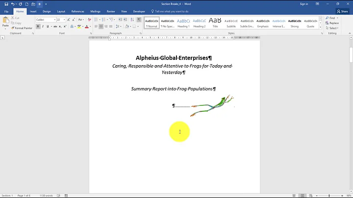 Microsoft Word Intermediate 2016 Chapter 10 4 Inserting An Odd Page Section Break