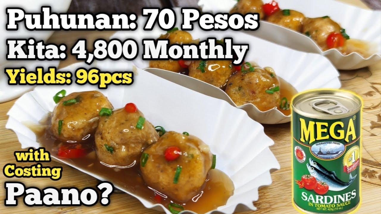 ⁣NEGOSYO SA MALIIT NA PUHUNAN 2021 FISHBALL SARDINES RECIPE WITH SAUCE