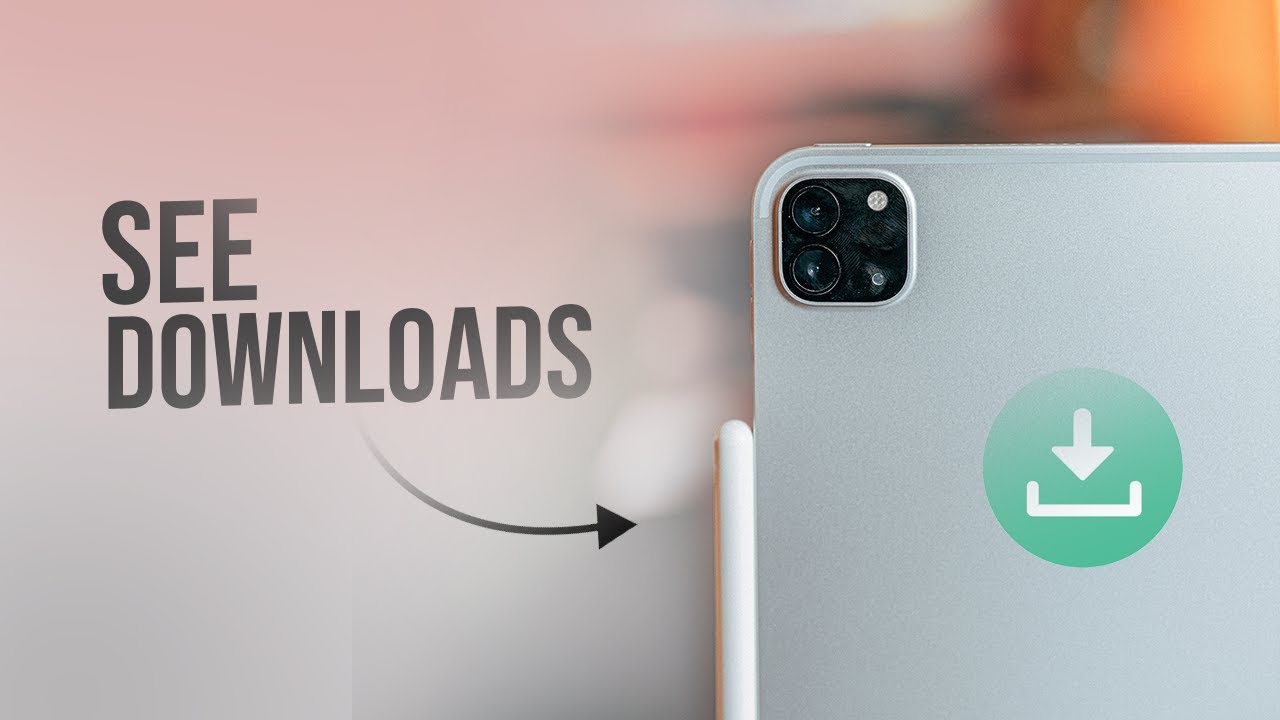 How to See the Downloads in iPad (tutorial) - YouTube