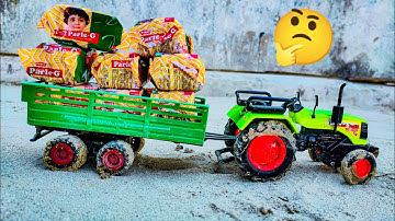 Diy Tractor stuck in mud with parle G mini science project part 4||rv hacks||cs toy||little project