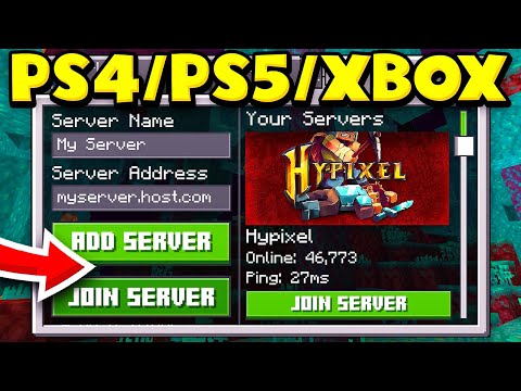 How to Add ANY Server on Minecraft XBOX/PS4/PS5 Bedrock + Switch Custom Servers (Working 2023!)