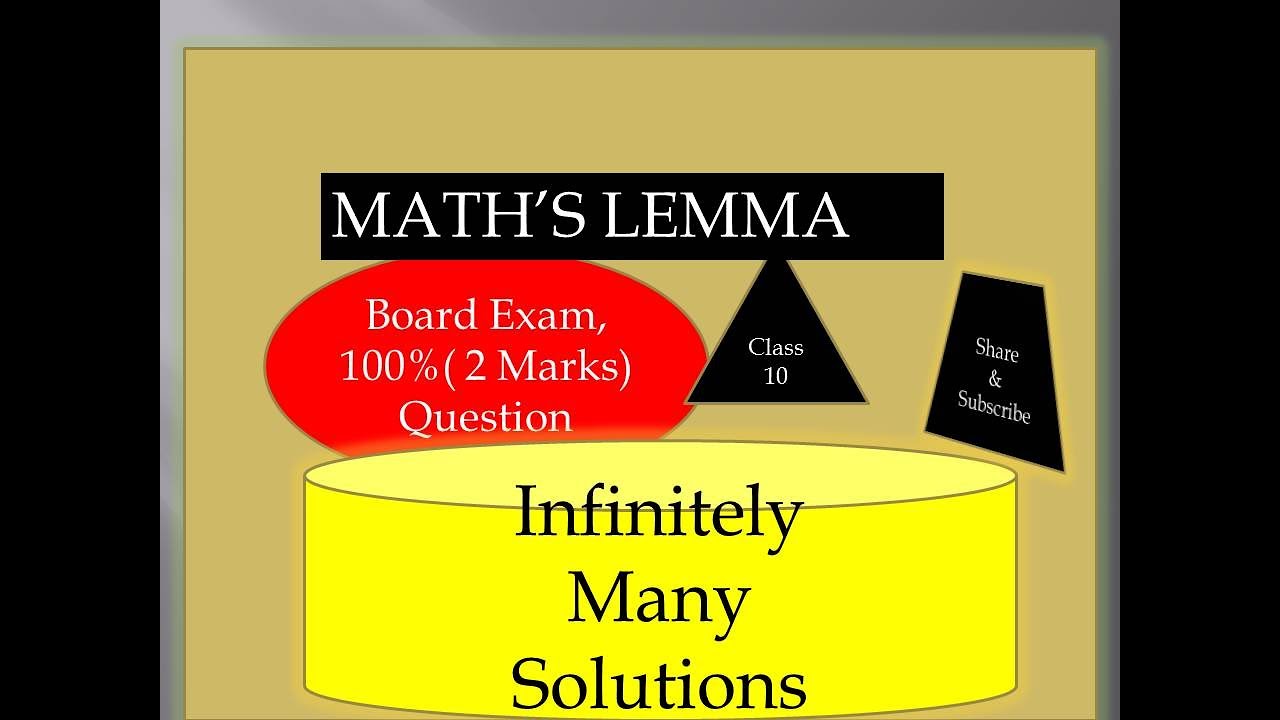 a1/a2=b1/b2=c1/c2,Infinitely many solutions,class 10 math,Board exam