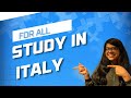 Study in italy for bachelors masters medicine  surgery students