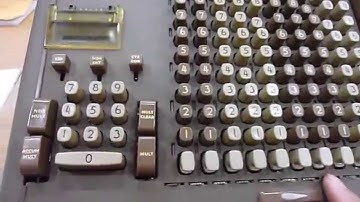 Friden STW 10 Mechanical Calculator Demo